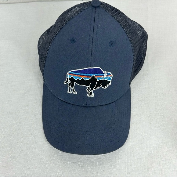 Patagonia Other - Patagonia Blue-Gray Buffalo Trucker SnapBack Hat